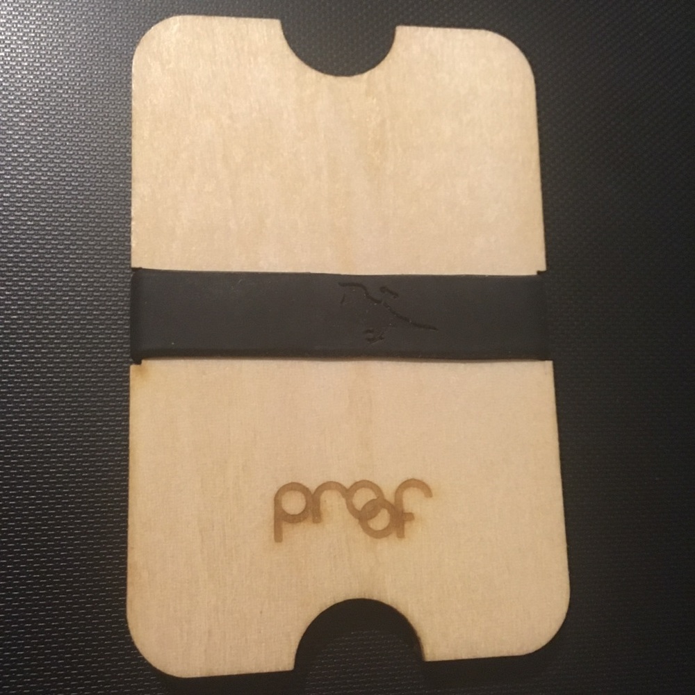 Wooden slab wallet. It floats! - Picture 3 of 6